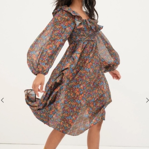 For love & lemons Brittany ditsy midi dress - Picture 3 of 8